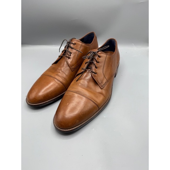 Cole Haan Men's Oxfords 13M Brown Classic Cap-Toe Lace-Up Professional Dapper - Picture 1 of 5